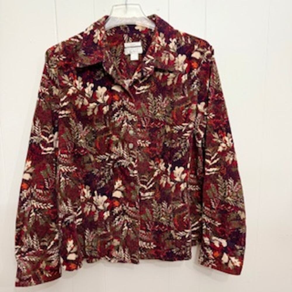 VTG Grandma Cottage Core Button Sz L Blazer
